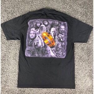 Vintage 2002 Lord of the Rings The Two Towers Movie Promo T-Shirt Black Large